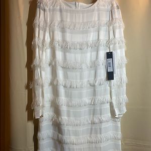 Badgley Mischka white dress NWT